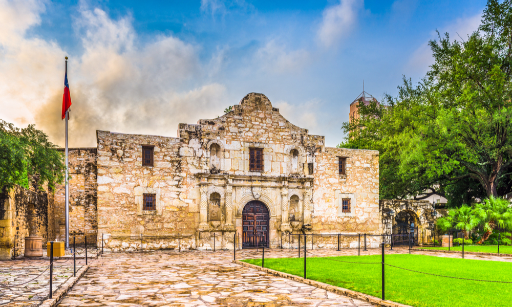 Alamo ở San Antonio, Texas, Mỹ.