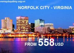 Vé Máy Bay Đi Norfolk - Virginia Giá Rẻ